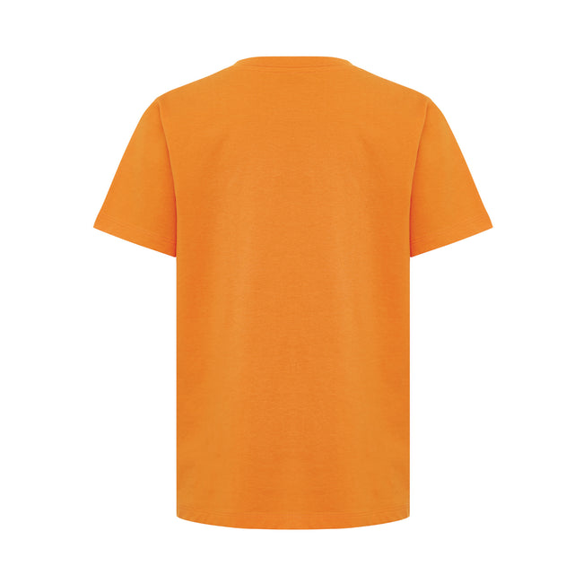 Orange - Back - Iqoniq Childrens-Kids Koli Recycled Cotton Lightweight T-Shirt