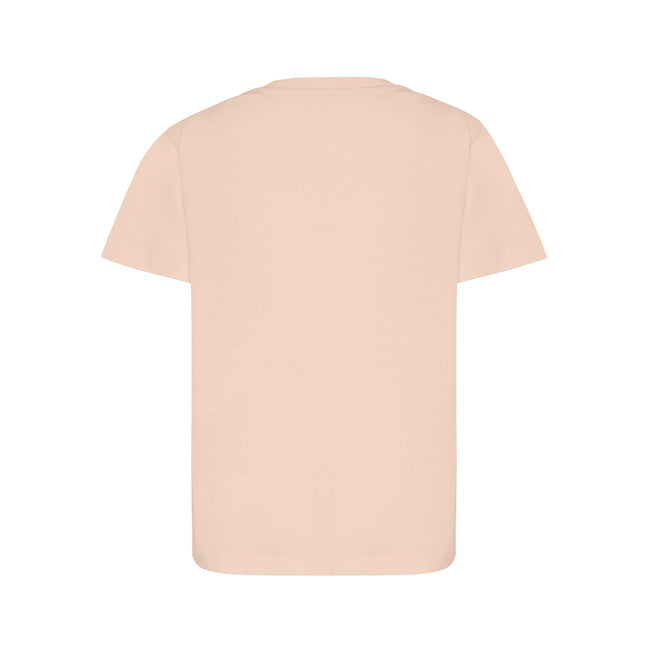 Peach Nectar - Back - Iqoniq Childrens-Kids Koli Recycled Cotton Lightweight T-Shirt