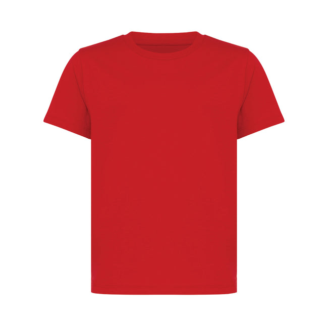 Red - Front - Iqoniq Childrens-Kids Koli Recycled Cotton Lightweight T-Shirt