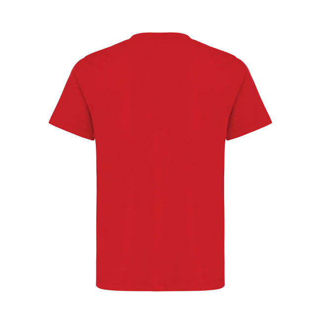 Red - Back - Iqoniq Childrens-Kids Koli Recycled Cotton Lightweight T-Shirt
