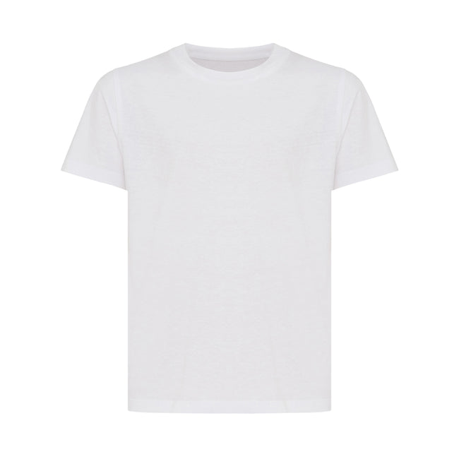 White - Front - Iqoniq Childrens-Kids Koli Recycled Cotton Lightweight T-Shirt