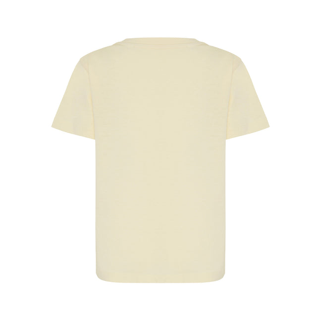 Cream Yellow - Back - Iqoniq Childrens-Kids Koli Recycled Cotton Lightweight T-Shirt