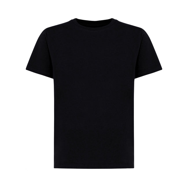 Black - Front - Iqoniq Childrens-Kids Koli Recycled Cotton Lightweight T-Shirt