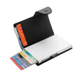 Blue - Front - C-Secure RFID Wallet and Card Holder Set