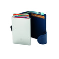 Blue - Close up - C-Secure RFID Wallet and Card Holder Set