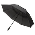 Black - Front - Swiss Peak Tornado Aware Stick Umbrella