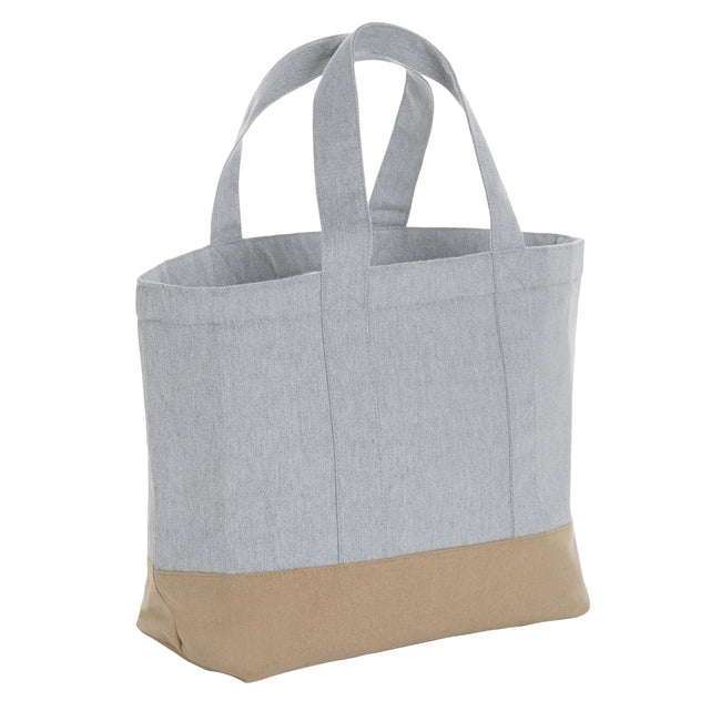Grey - Back - XD Collection Impact Recycled Canvas Cooler Bag