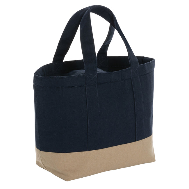 Navy - Back - XD Collection Impact Recycled Canvas Cooler Bag
