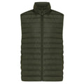 Khaki Green - Front - Iqoniq Mens Meru Recycled Polyester Body Warmer