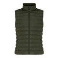 Khaki Green - Front - Iqoniq Womens-Ladies Meru Recycled Polyester Body Warmer