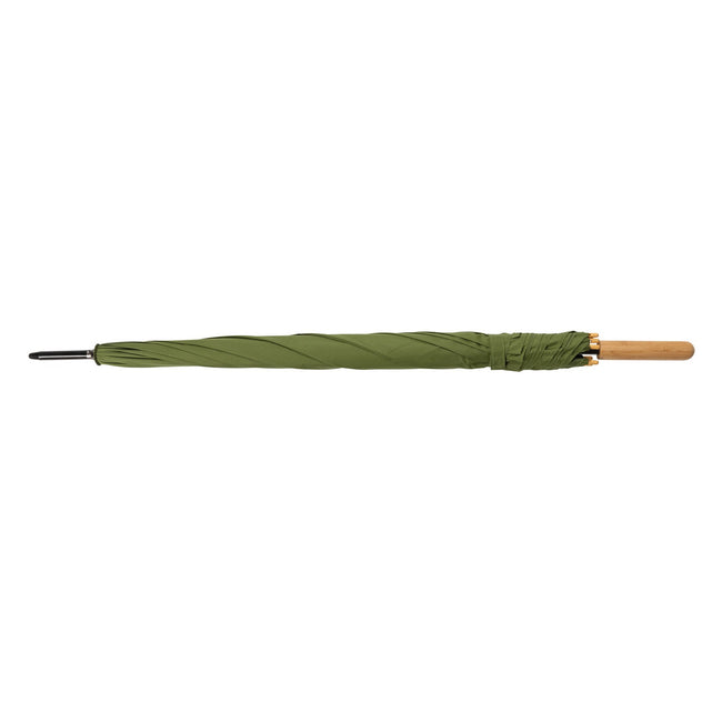 Green - Side - XD Collection Impact Aware RPET Automatic Folding Umbrella
