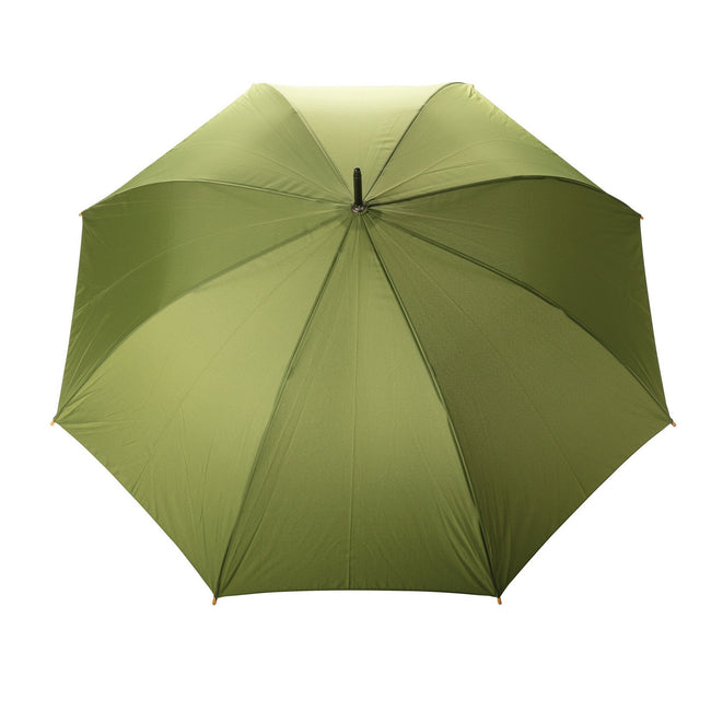 Green - Back - XD Collection Impact Aware RPET Automatic Folding Umbrella