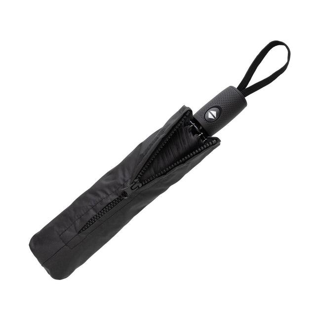 Black - Lifestyle - Swiss Peak Aware Automatic Folding Umbrella
