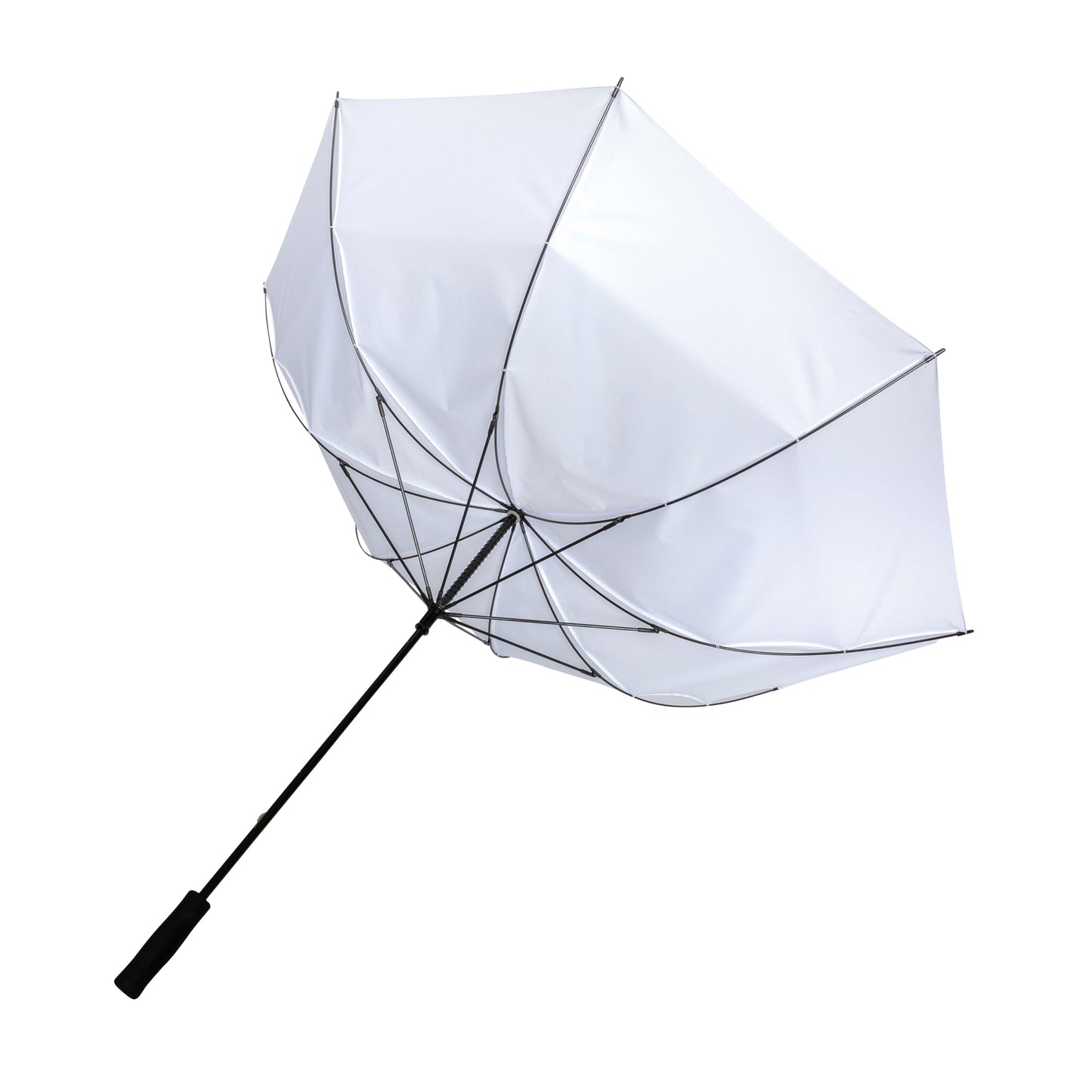 White - Side - XD Collection Impact RPET Aware Stormproof Stick Umbrella