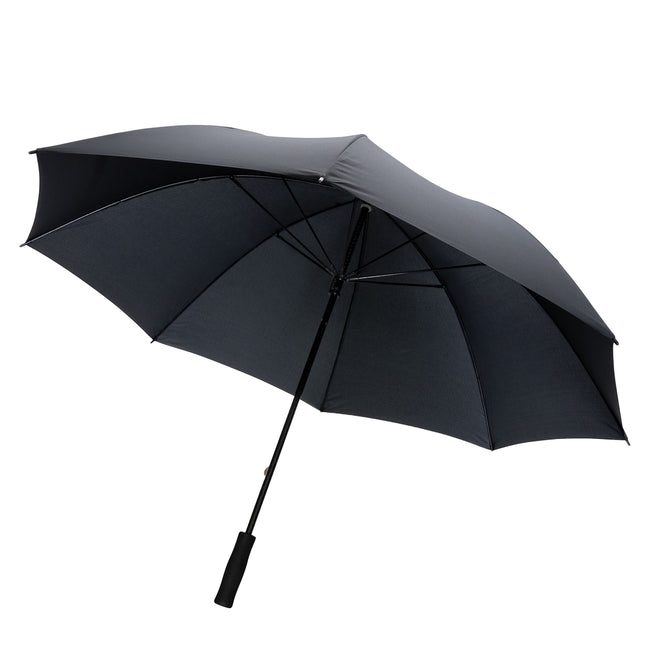 Black - Front - XD Collection Impact RPET Aware Stormproof Stick Umbrella