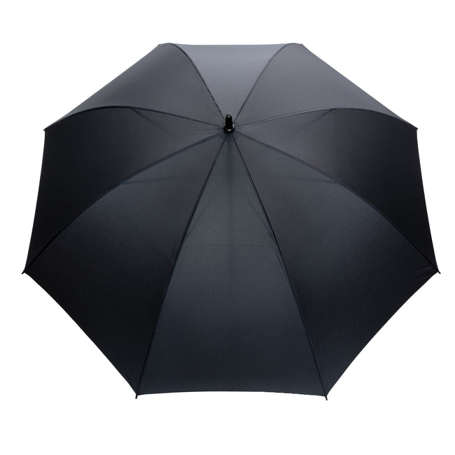 Black - Back - XD Collection Impact RPET Aware Stormproof Stick Umbrella