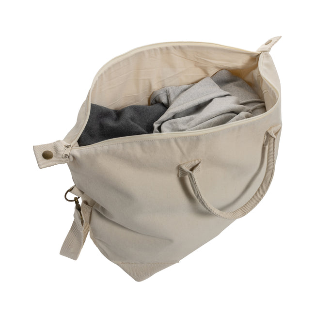 Off White - Back - XD Collection Kezar Recycled Canvas 40L Weekend Bag