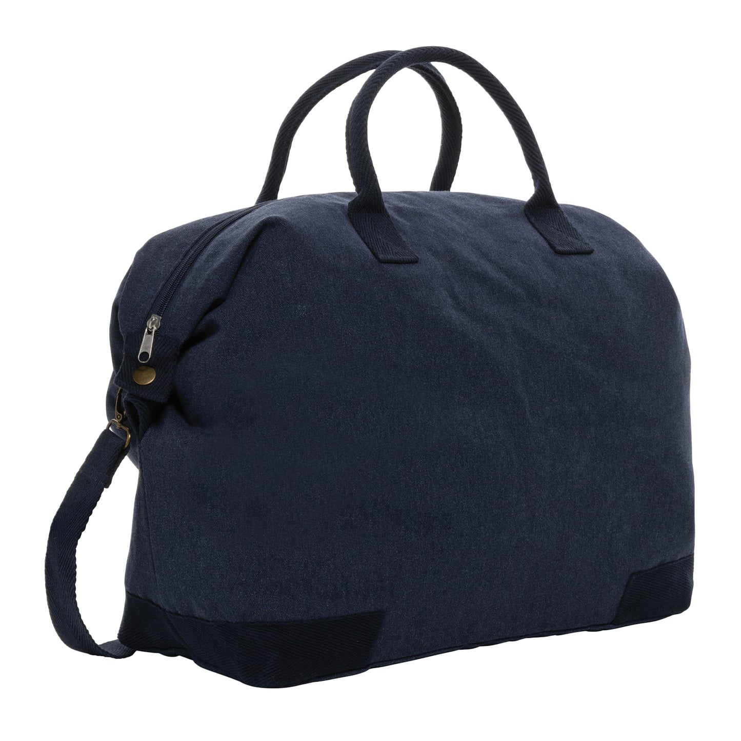 Navy - Side - XD Collection Kezar Recycled Canvas 40L Weekend Bag
