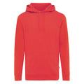 Luscious Red - Front - Iqoniq Unisex Adult Jasper Recycled Cotton Hoodie
