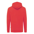 Luscious Red - Back - Iqoniq Unisex Adult Jasper Recycled Cotton Hoodie