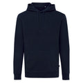 Navy - Front - Iqoniq Unisex Adult Jasper Recycled Cotton Hoodie