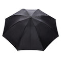 Black - Back - Swiss Peak Aware Automatic Folding Umbrella