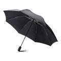 Black - Front - Swiss Peak Aware Automatic Folding Umbrella