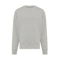Heather Grey - Front - Iqoniq Unisex Adult Kruger Recycled Cotton Crew Neck Relaxed Fit Sweatshirt