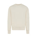 Natural Raw - Front - Iqoniq Unisex Adult Kruger Recycled Cotton Crew Neck Relaxed Fit Sweatshirt