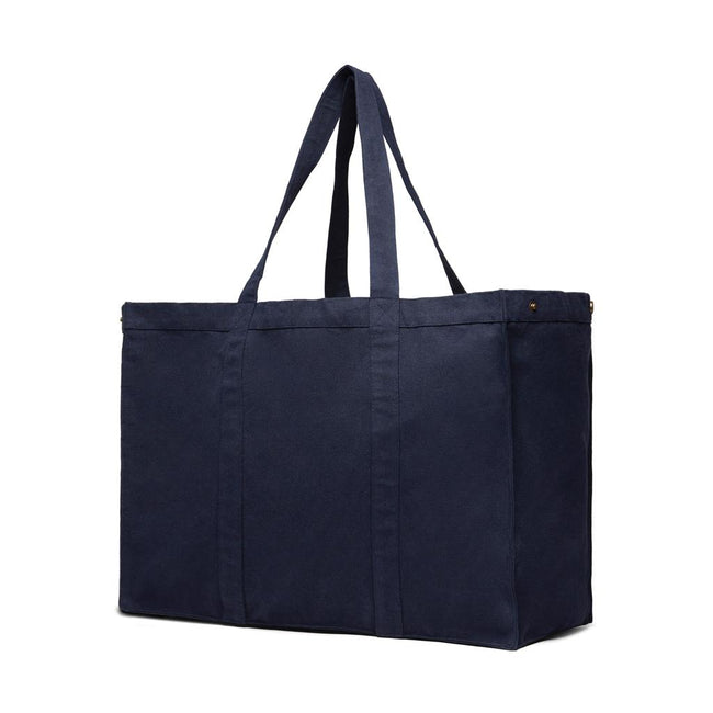 Navy - Back - Vinga Hilo Aware Maxi Canvas Recycled 32L Tote Bag