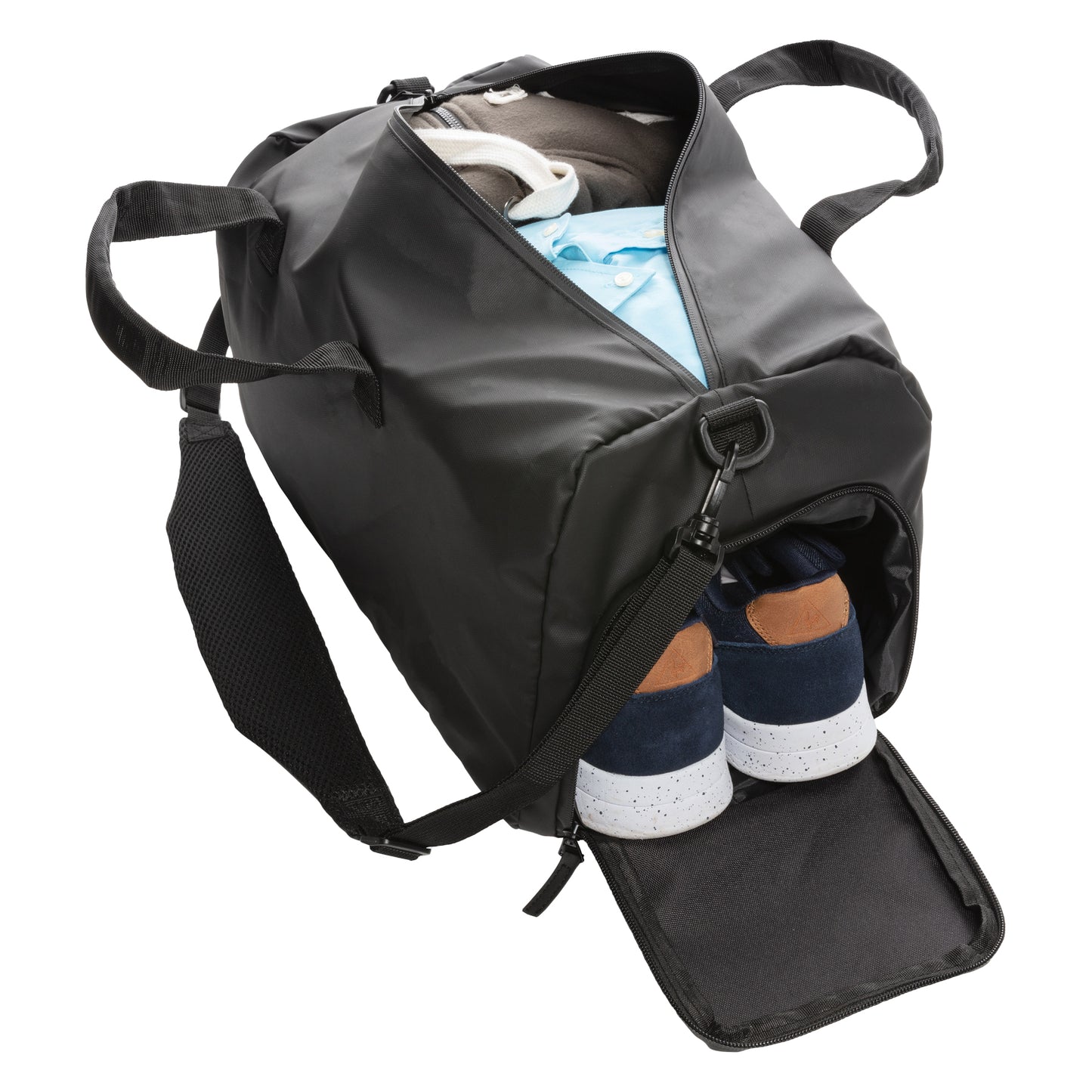 Black - Side - XD Collection Fashion PVC Free Weekend Bag