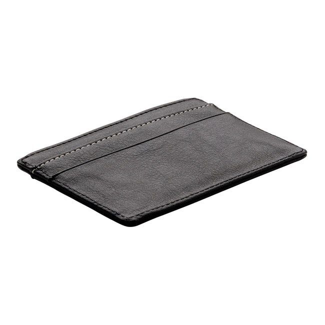Black - Side - Swiss Peak RFID Blocking Card Holder