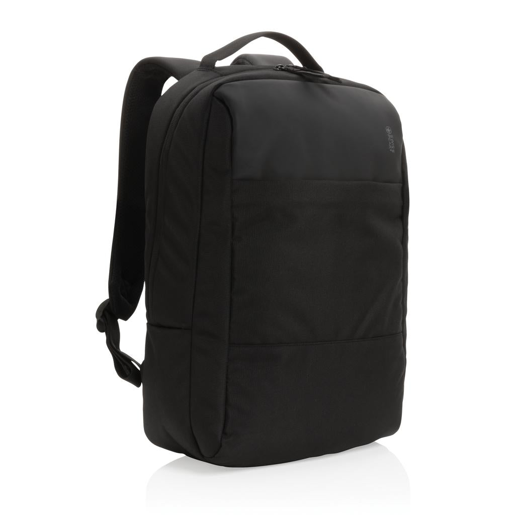 Black - Close up - Swiss Peak Aware RPET 15L Backpack