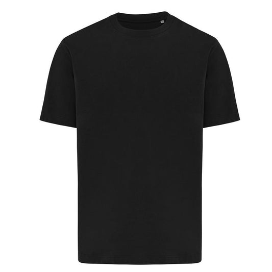 Black - Front - Iqoniq Unisex Adult Nikko Recycled Cotton Heavyweight T-Shirt