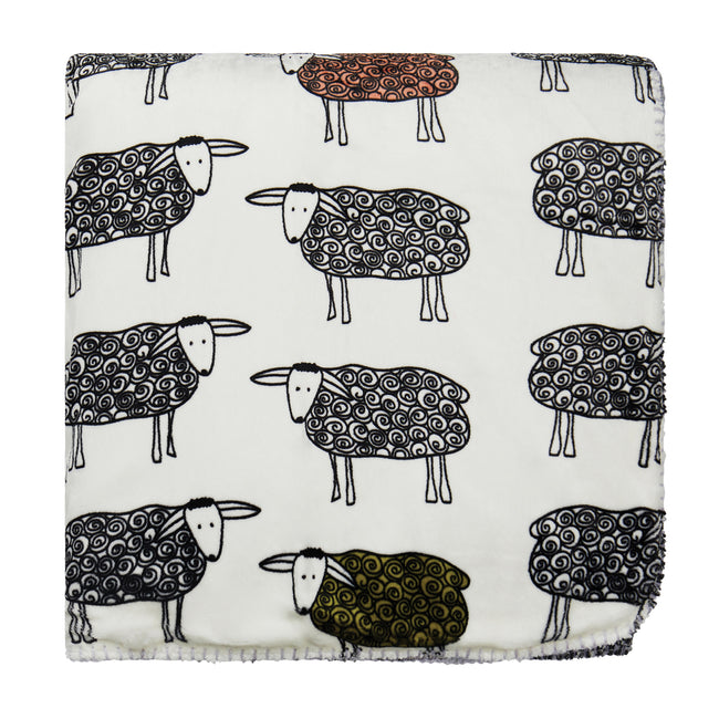 White - Side - Vinga Recycled Sheep Blanket