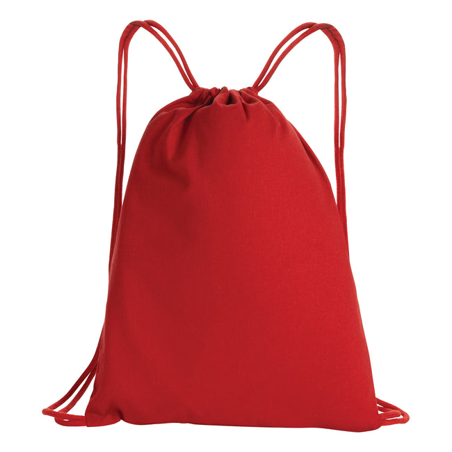 Red - Front - XD Collection Impact Cotton Aware Drawstring Bag