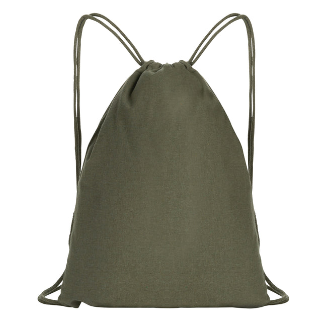 Green - Front - XD Collection Impact Cotton Aware Drawstring Bag