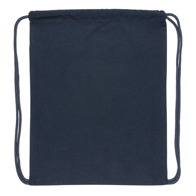 Navy - Back - XD Collection Impact Cotton Aware Drawstring Bag