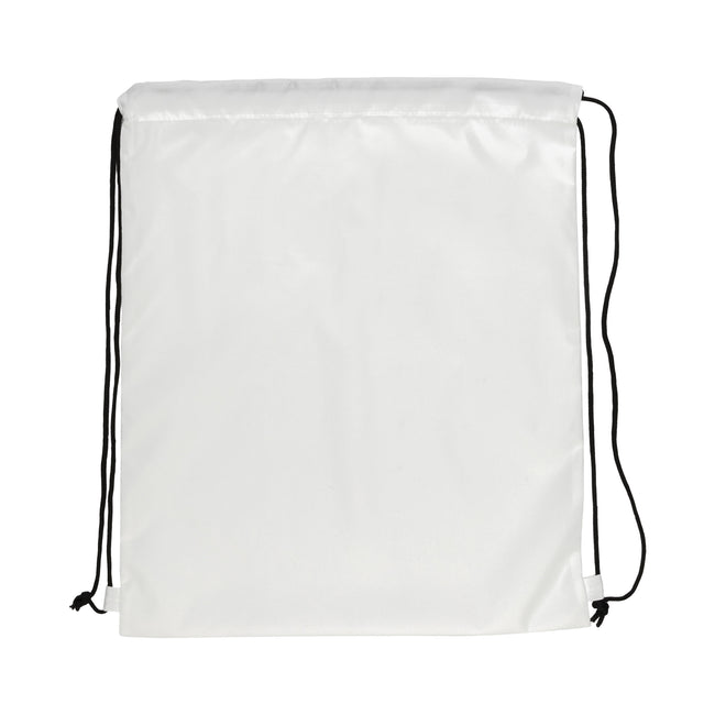 White - Back - XD Collection Impact RPET Aware Drawstring Bag