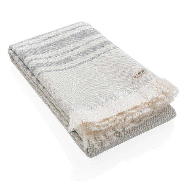 Grey - Front - Ukiyo Yumiko Aware Hammam Bath Towel