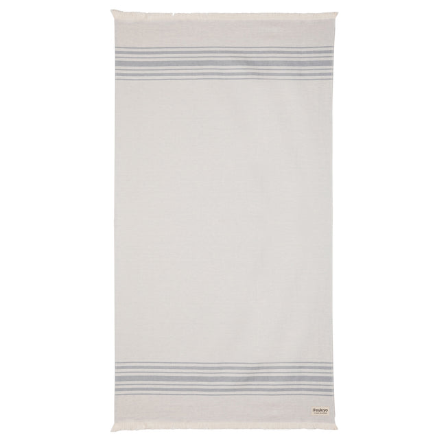 Grey - Back - Ukiyo Yumiko Aware Hammam Bath Towel