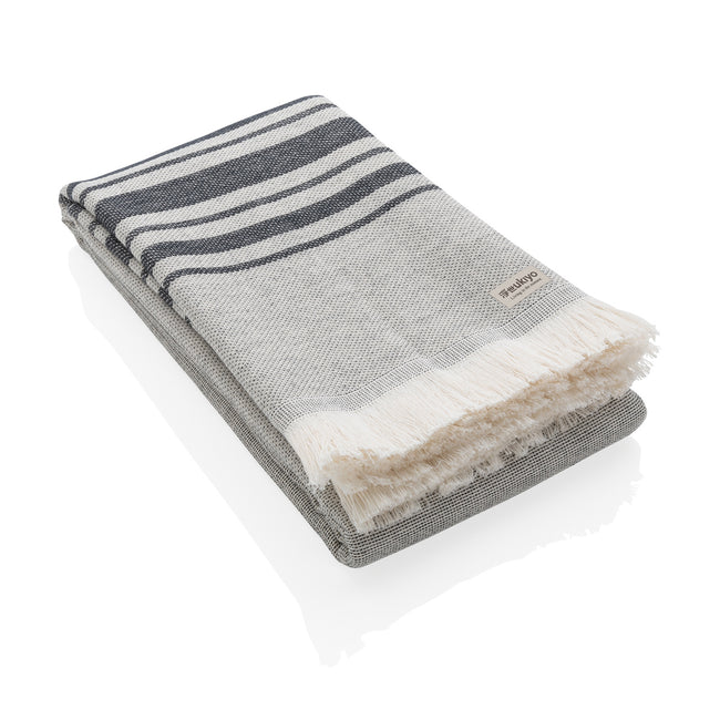Black - Front - Ukiyo Yumiko Aware Hammam Bath Towel