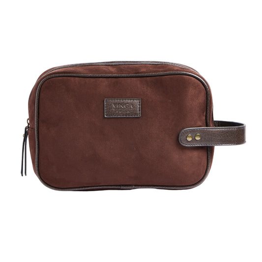 Brown - Front - Vinga Hunton Toiletry Bag