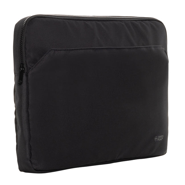 Black - Side - Swiss Peak Aware Essential RPET Laptop Sleeve