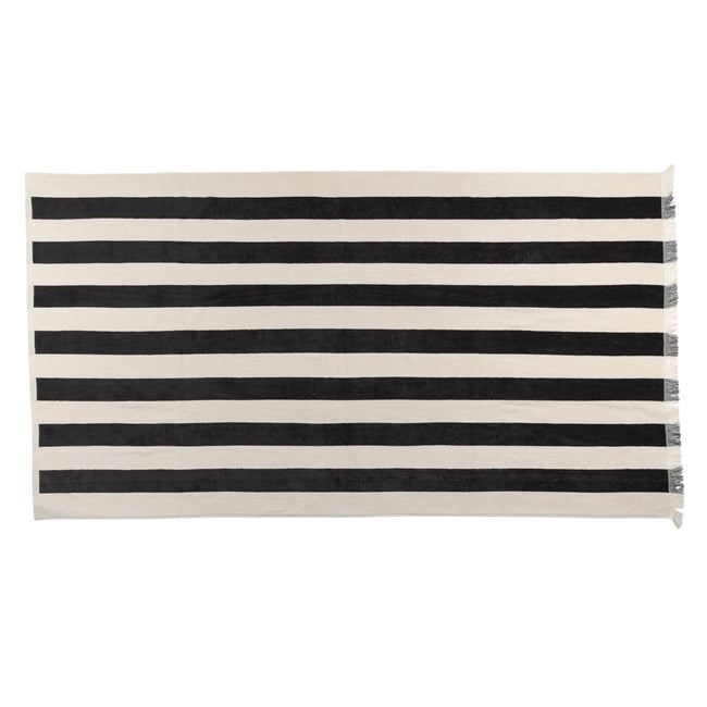 Anthracite - Back - Ukiyo Yukari AWARE Deluxe Beach Towel