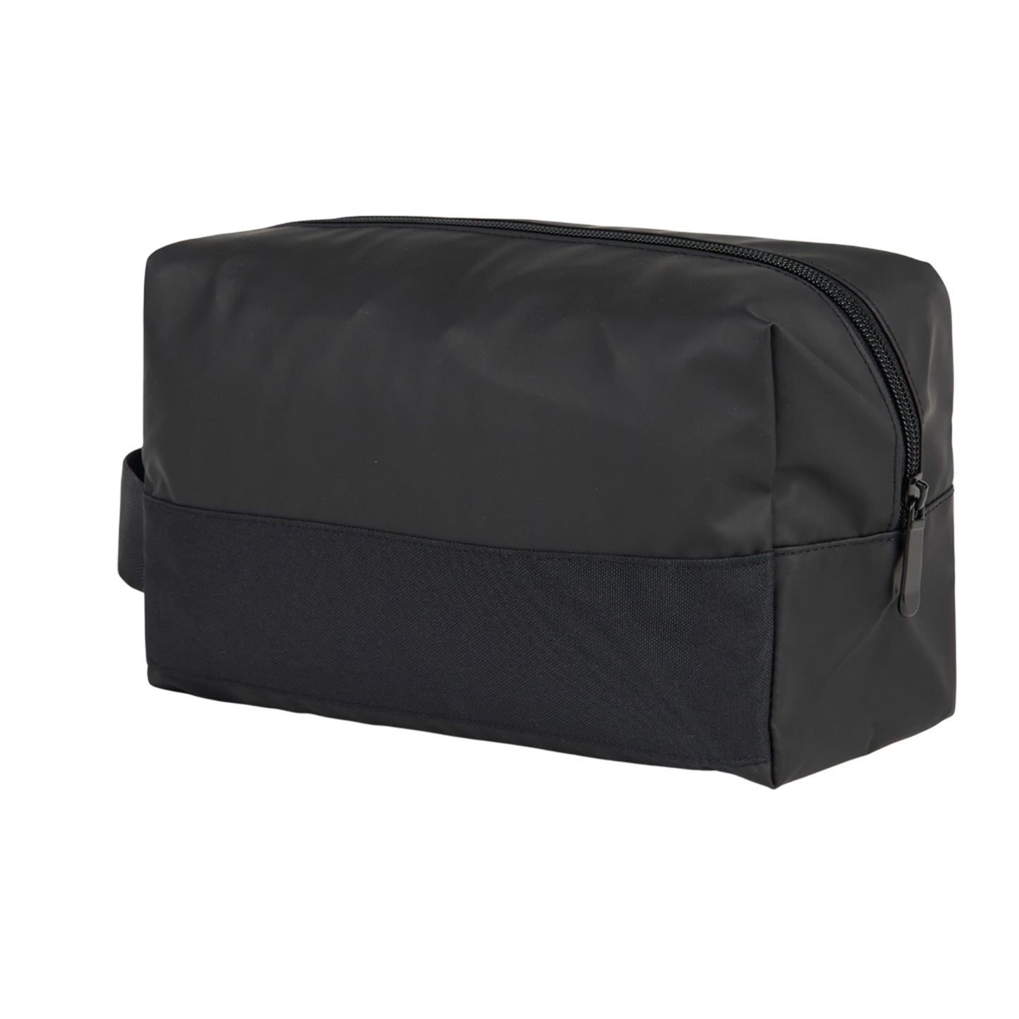 Black - Side - Vinga Livorno Recycled Polyester Toiletry Bag