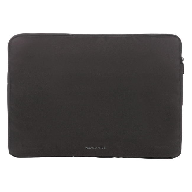 Black - Back - XD Xclusive Impact Aware RPET Laptop Sleeve