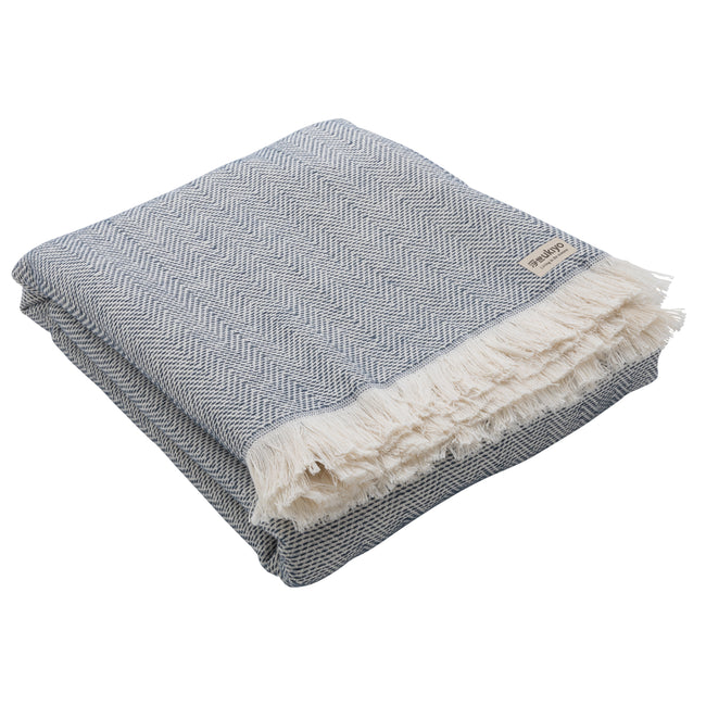 Navy - Front - Ukiyo HisakoAWARE 4 Seasons Towel