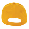 Yellow - Back - XD Collection Impact AWARE 6 Panel Recycled Cotton Cap