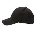 Black - Side - XD Collection Impact AWARE 6 Panel Recycled Cotton Cap